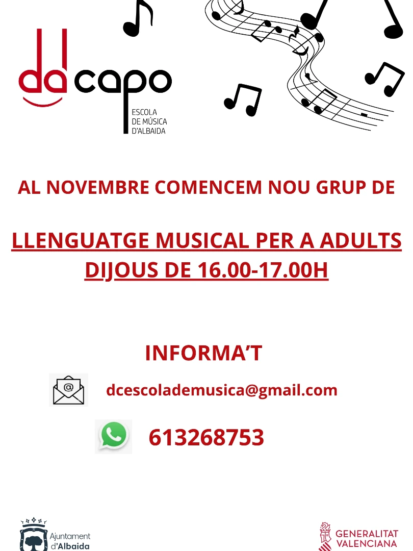 Cartell o activitat musical